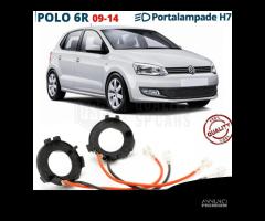 2 ADATTATORI montaggio KIT LED H7 per VW Polo 6R