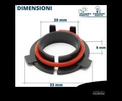 ADATTATORI per Kia Optima IV montaggio KIT LED H7 - 8