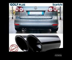 TERMINALI di Scarico Neri VW GOLF Plus Sportsvan