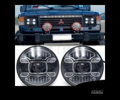 FARI LED Anteriori MITSUBISHI PAJERO 1 Bianco Puro