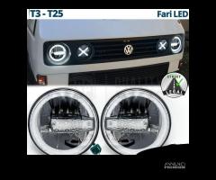 FARI LED Per TRANSPORTER T3 T25 Angel Luce Bianca