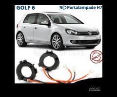 Portalampada per VW GOLF 6 VI montaggio KIT LED H7 - 1