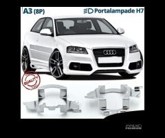 ADATTATORI KIT LED H7 per AUDI A3 8P Portalampada