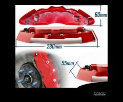 2 Cover COPRI PINZE Freni Rosse per Auto 28CM