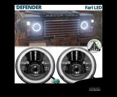 Coppia Fari LED per LAND ROVER DEFENDER ANGEL EYES