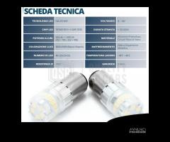 2 Lampadine LED P21/5W Canbus DRL + Luci Posizione