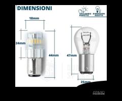 2 Lampadine LED P21/5W Canbus DRL + Luci Posizione - 7