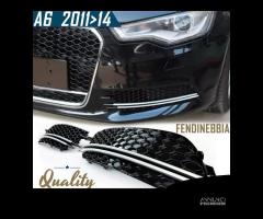 Griglie FENDINEBBIA per AUDI A6 RS6 C7 NIDO D' APE