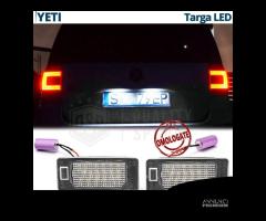 Luci Led Targa Skoda Yeti 09-17 Placchette CANbus