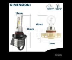 Lampadine LED PSX24W BIANCO POTENTE 8000LM CANBUS - 6