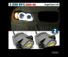 ANGEL EYES LED PER Bmw SERIE 3 E90 E91 con Xenon