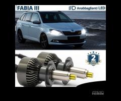 Kit Luci LED H7 per Skoda FABIA 3 FARI LENTICOLARI