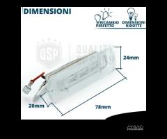 Luci TARGA LED Mercedes G W463 PLACCHETTE 6500K - 11