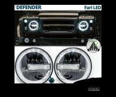 FARI LED Angel Per LAND ROVER DEFENDER OMOLOGATI