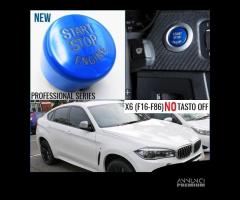 BMW X6 F16 PULSANTE start BLU TASTO accensione