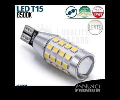 Lampadina LED T15 W16W CANbus Luce Bianca Potente