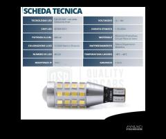 Lampadina LED T15 W16W CANbus Luce Bianca Potente