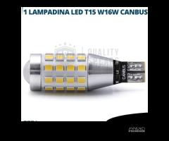 Lampadina LED T15 W16W CANbus Luce Bianca Potente