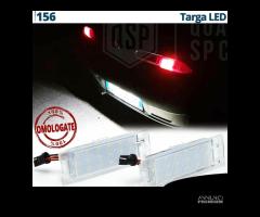 Luci Targa LED per Alfa Romeo 156 Placchette 6500K