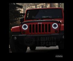 FARI FULL LED JEEP WRANGLER JK 6500K Angel Eyes