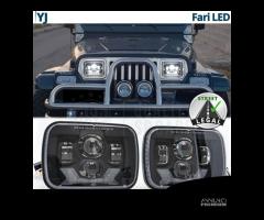 FARI Anteriori LED per Jeep Wrangler YJ OMOLOGATI