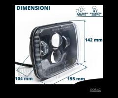 FARI Anteriori LED per Jeep Wrangler YJ OMOLOGATI - 14