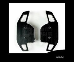 2 PALETTE Cambio per AUDI Q7 2005>11 Acciaio Nero - 8