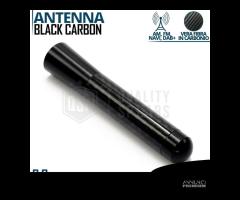 ANTENNA corta 8cm per CITROEN C1 FIBRA DI CARBONIO