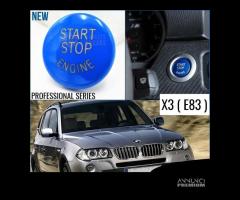 TASTO Start BLU BMW X3 E83 Pulsante ACCENSIONE