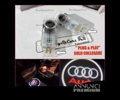 2 PROIETTORI LOGO LED AUDI A5 8T Luci Cortesia