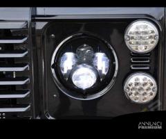 Coppia Fari LED 7\" Land Rover DEFENDER H4 6500K - 8