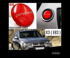 Bmw X3 E83 Tasto Accensione Rosso PERFORMANCE