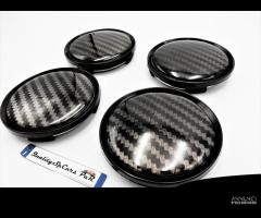 TAPPI COPRIMOZZO per Volkswagen 63MM in CARBONIO