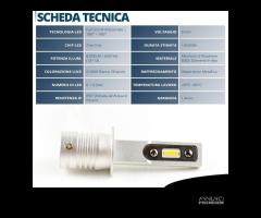 Lampadine LED H1 Fari LANCIA DELTA 2 LUCE BIANCA