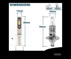 Lampadine LED H1 Fari LANCIA DELTA 2 LUCE BIANCA