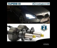 Kit Luci LED H7 Skoda SUPERB 3 Bianco Puro 12000LM