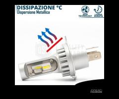 Kit LED H4 Per FIAT CINQUECENTO ANABBAGLANTI +ABBA - 8