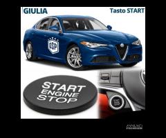 Tasto START STOP per Alfa Giulia Pulsante Nero