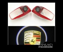 Proiettori Porsche logo LED sottoporta L cortesia