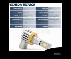 LAMPADE LED H8 FARI FENDINEBBIA Bianco Ghiaccio