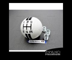 POMELLO Universale Leva Cambio BIANCO Auto 5 Marce - 6