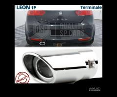 TERMINALE di Scarico OVALE per SEAT LEON Cromato