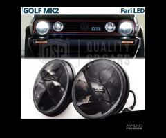 FARI LED Anteriori PER VOLKSWAGEN GOLF MK2 6500K