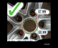 Tappi Coprimozzo per Cerchi BMW Fibra di CARBONIO