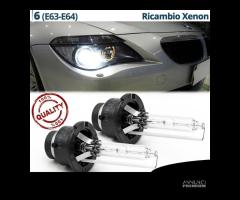 LAMPADINE XENON D2S BMW Serie 6 RICAMBIO 6000K 35W