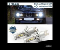 Kit LED H4 BMW SERIE 5 E12 E28 Luci CANbus 6500K