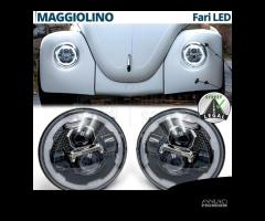 FARI LED Per VW MAGGIOLINO Angel Eyes OMOLOGATI