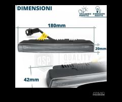 Luci Diurne LED DRL per Auto 18CM OMOLOGATE 6500K - 7