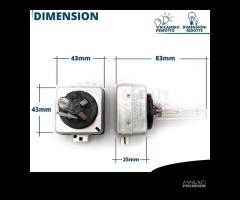 2 Lampadine BI-Xenon D1S per Ford Galaxy 2 6000K - 8