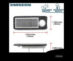 Placchette Luci Targa LED per AUDI A6 C5 CANbus - 8